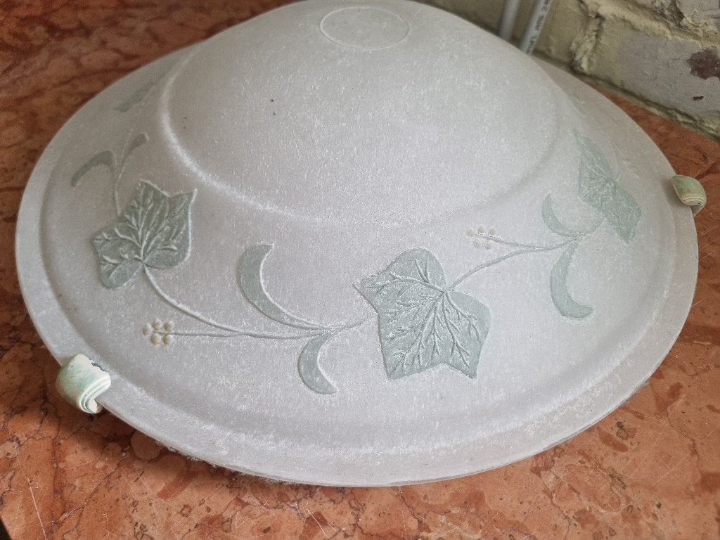 Charmante Plafondlamp met Klimopmotief, Ophalen, Vintage, Groen, LED