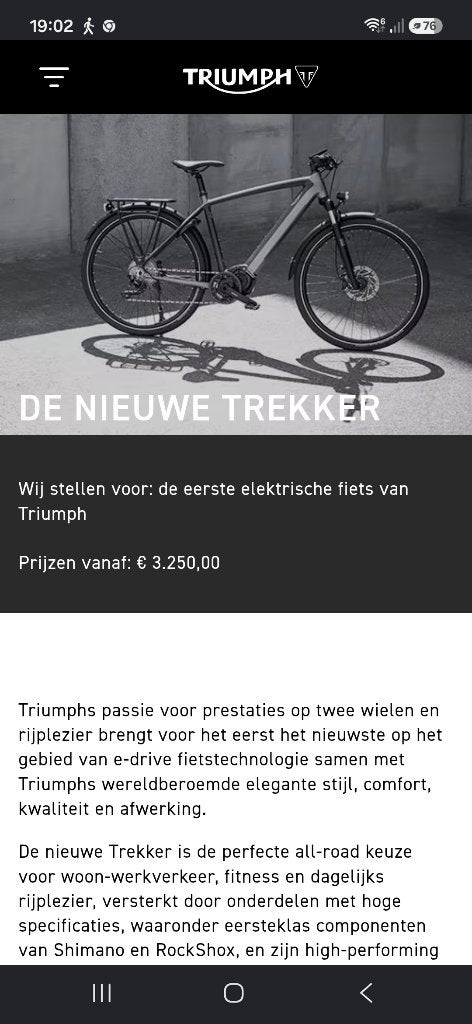 E bike, Enlèvement ou Envoi, 50 km par batterie ou plus