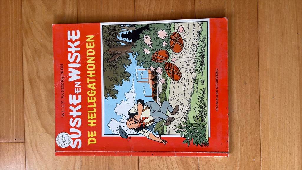 Suske en wiske de Hellegathonden eerste druk, Boeken, Eén stripboek, Ophalen of Verzenden, Gelezen
