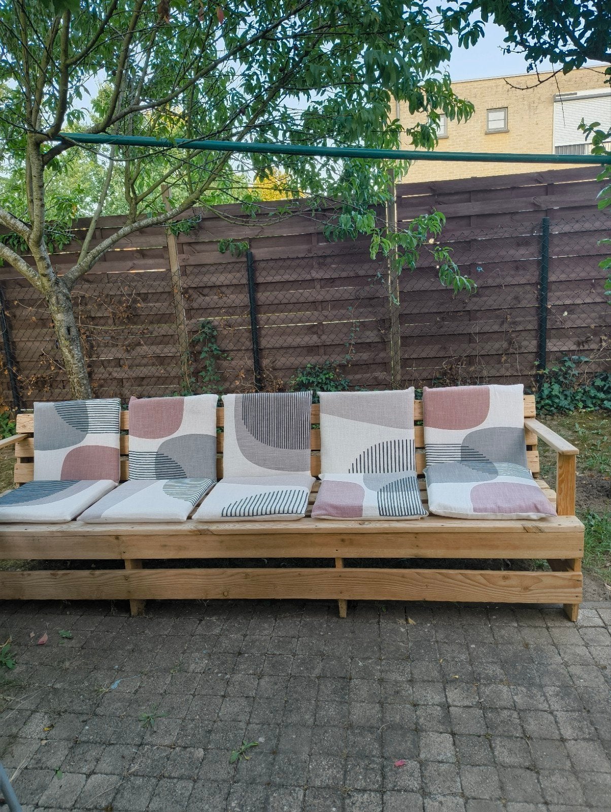 Tuinbank, Ophalen, Zo goed als nieuw, Hout
