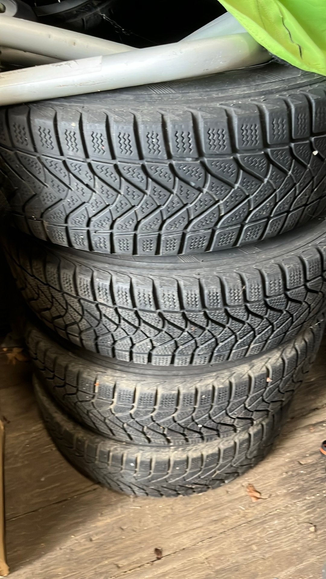 Winterbanden op stalen velg., Auto-onderdelen, Banden en Velgen, Ophalen, Gebruikt, 15 inch, Banden en Velgen