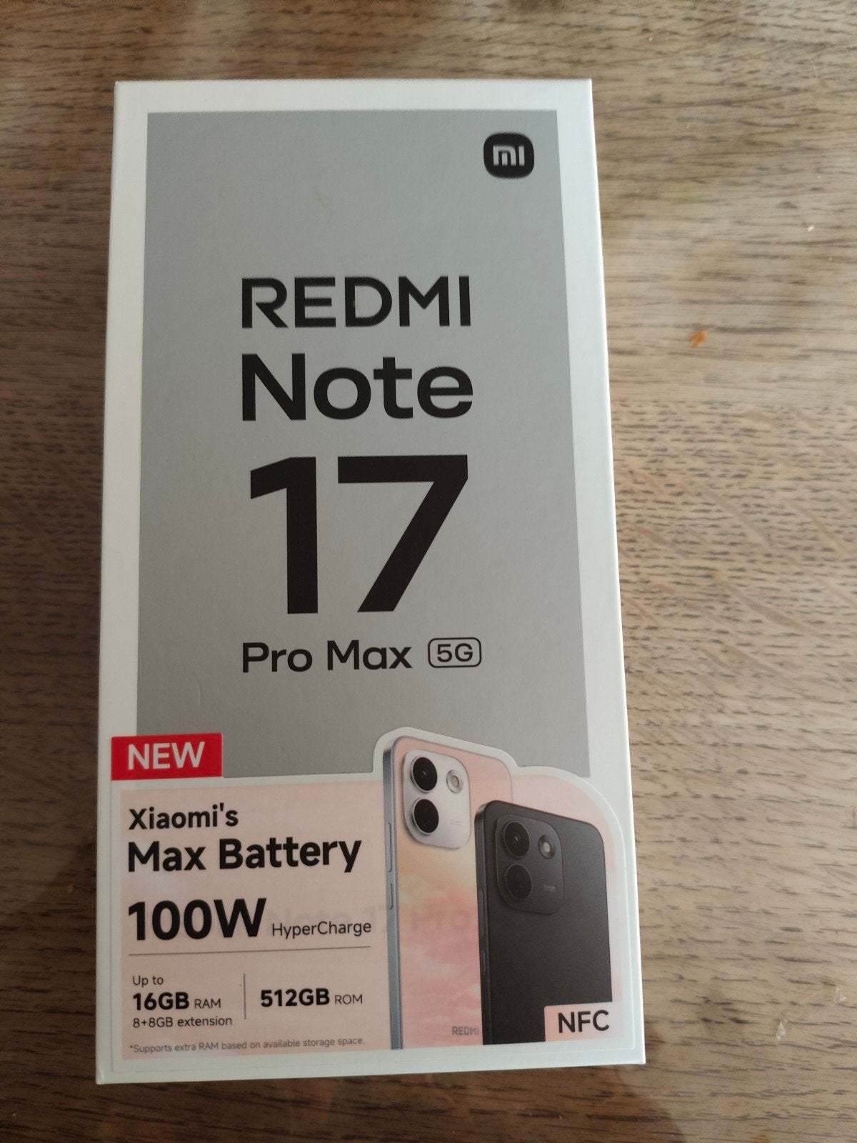 Xiaomi Redmi note 17 pro max  512 gb neuf, Enlèvement, Neuf