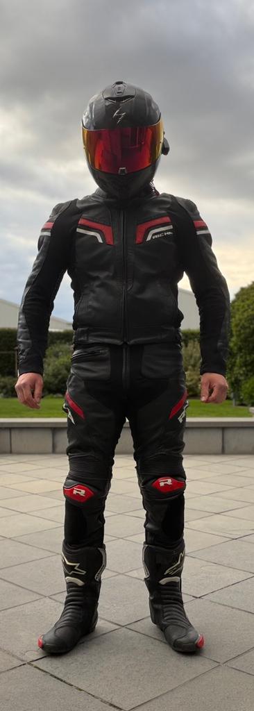 2delig motorpak Te Koop! EU48, Motoren, Kleding | Motorkleding, Ophalen, Tweedehands, Heren, Combipak