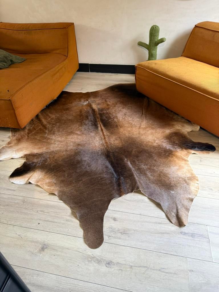 Ikea kolby koeienhuid - 210x188, Ophalen, Zo goed als nieuw, Zwart