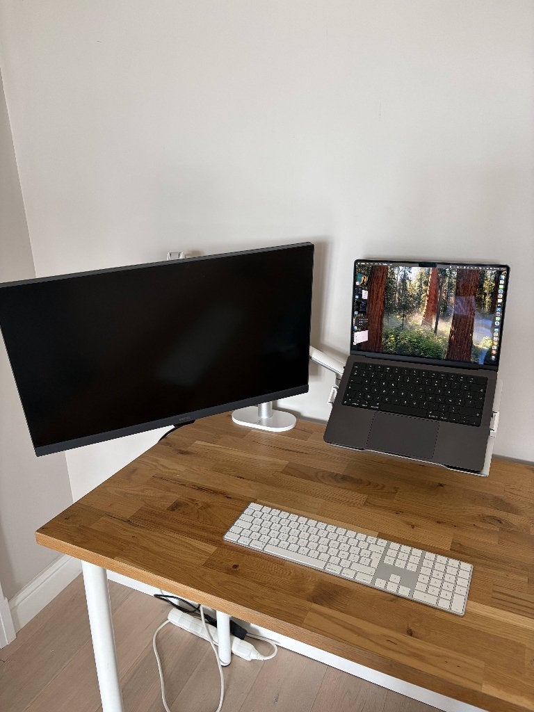 Complete home office set – BenQ 27” 4K monitor+ Alberenz arm, Ingebouwde speakers, IPS, DisplayPort, Ophalen of Verzenden