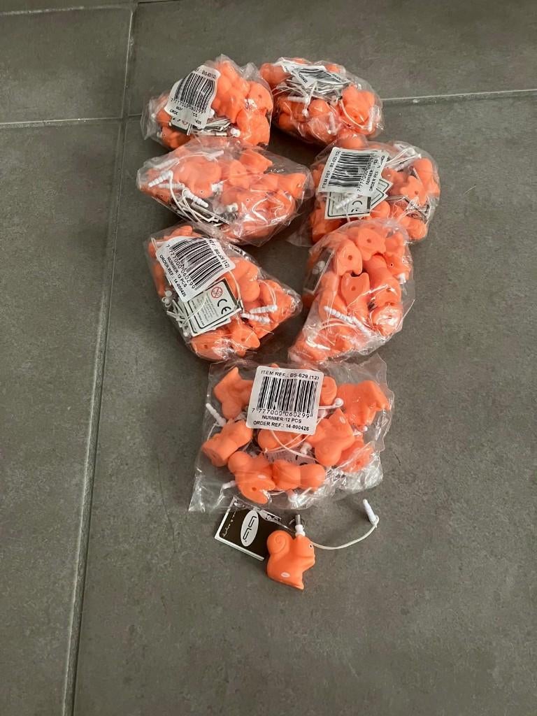 12 sleutelhangers klein eekhoorn oranje, Kinderen en Baby's, Ophalen of Verzenden, Nieuw