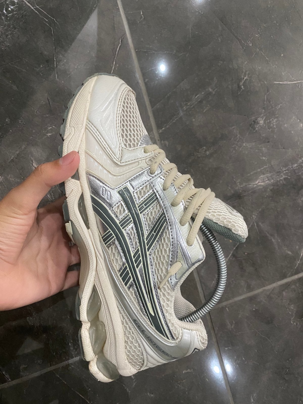 Asics schoenen, Kleding | Heren, Wit, Ophalen of Verzenden, Sneakers, Gedragen