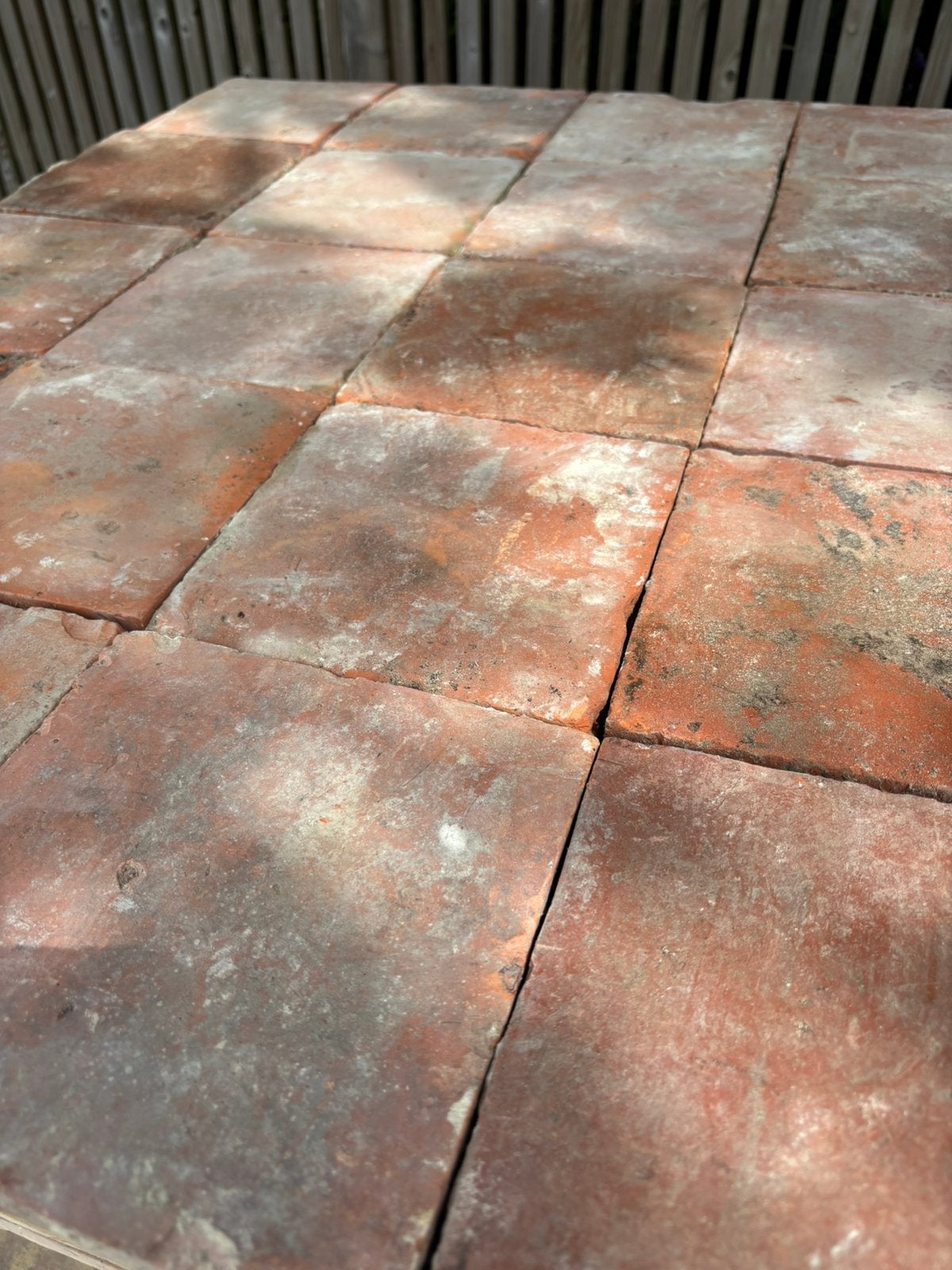 Lot Antieke terracotta tegels. Voor info BELLEN 0474220705, Ophalen
