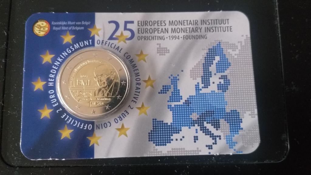 Pièce commémorative belge 2019 de 2€ en Coincard., Enlèvement ou Envoi, Belgique, 2 euros, Monnaie en vrac