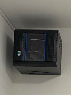 10 inch 4U Patchkast met glazendeur, Computers en Software, Ophalen, Zo goed als nieuw, Glas, Plaatstaal