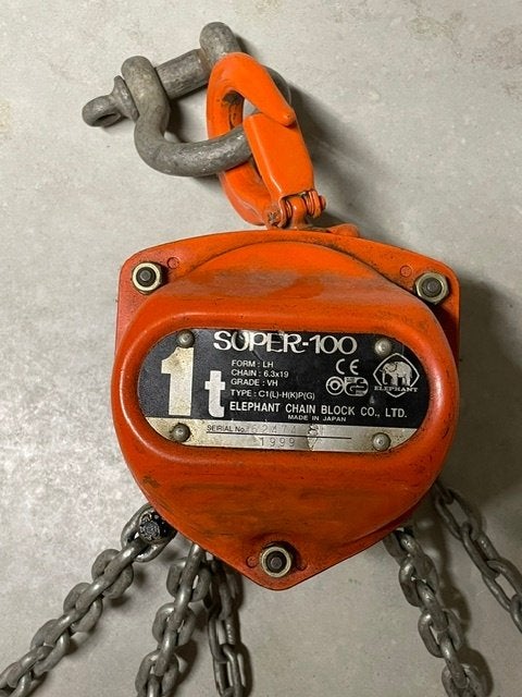 Takel 1Ton, Doe-het-zelf en Bouw, Gereedschap | Handgereedschap, Ophalen of Verzenden, Zo goed als nieuw, Overige typen, Overige merken