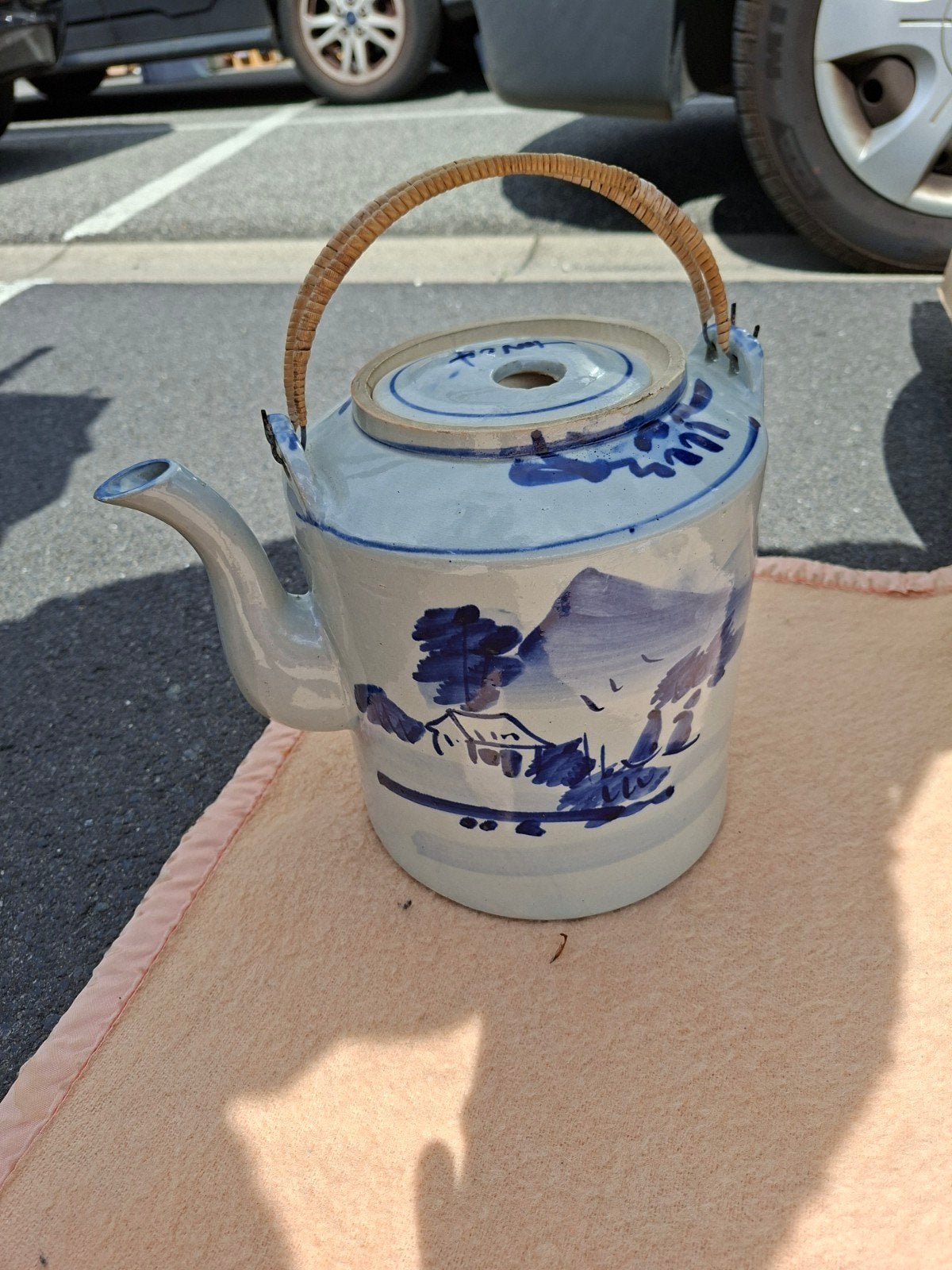Grote theepot, Ophalen