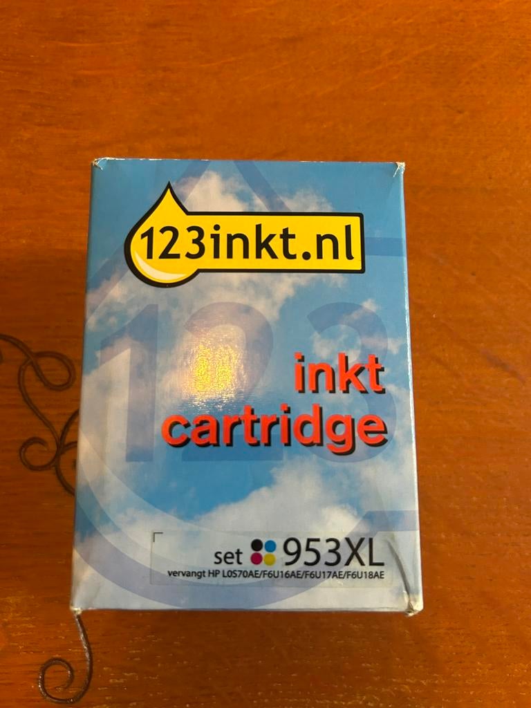 Printer inkt 953XL zwart + 3 kleuren, Computers en Software, Printerbenodigdheden, Ophalen of Verzenden, Nieuw, Cartridge