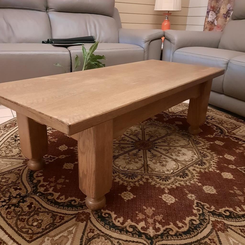 Table basse en chêne, Enlèvement