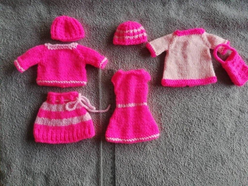 Poppenkleertjes voor barbie en slaapzak, nieuw, Hobby en Vrije tijd, Ophalen of Verzenden, Nieuw, Breien, Naald