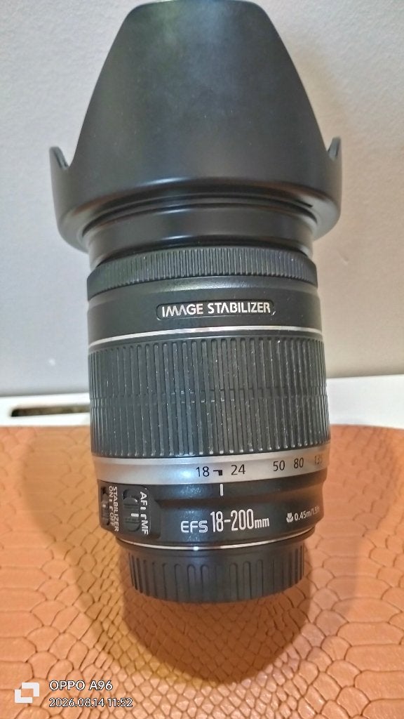 Objectif canon 18-200 - f/3.5 - 5.6 IS USM, Canon, Comme neuf, Enlèvement, Filtre inclus