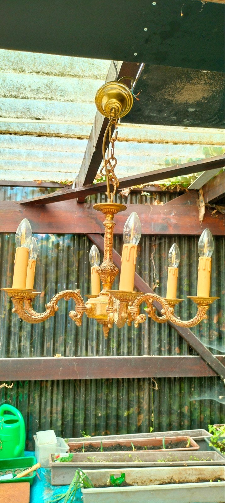 luster antique, Maison & Meubles, Enlèvement ou Envoi