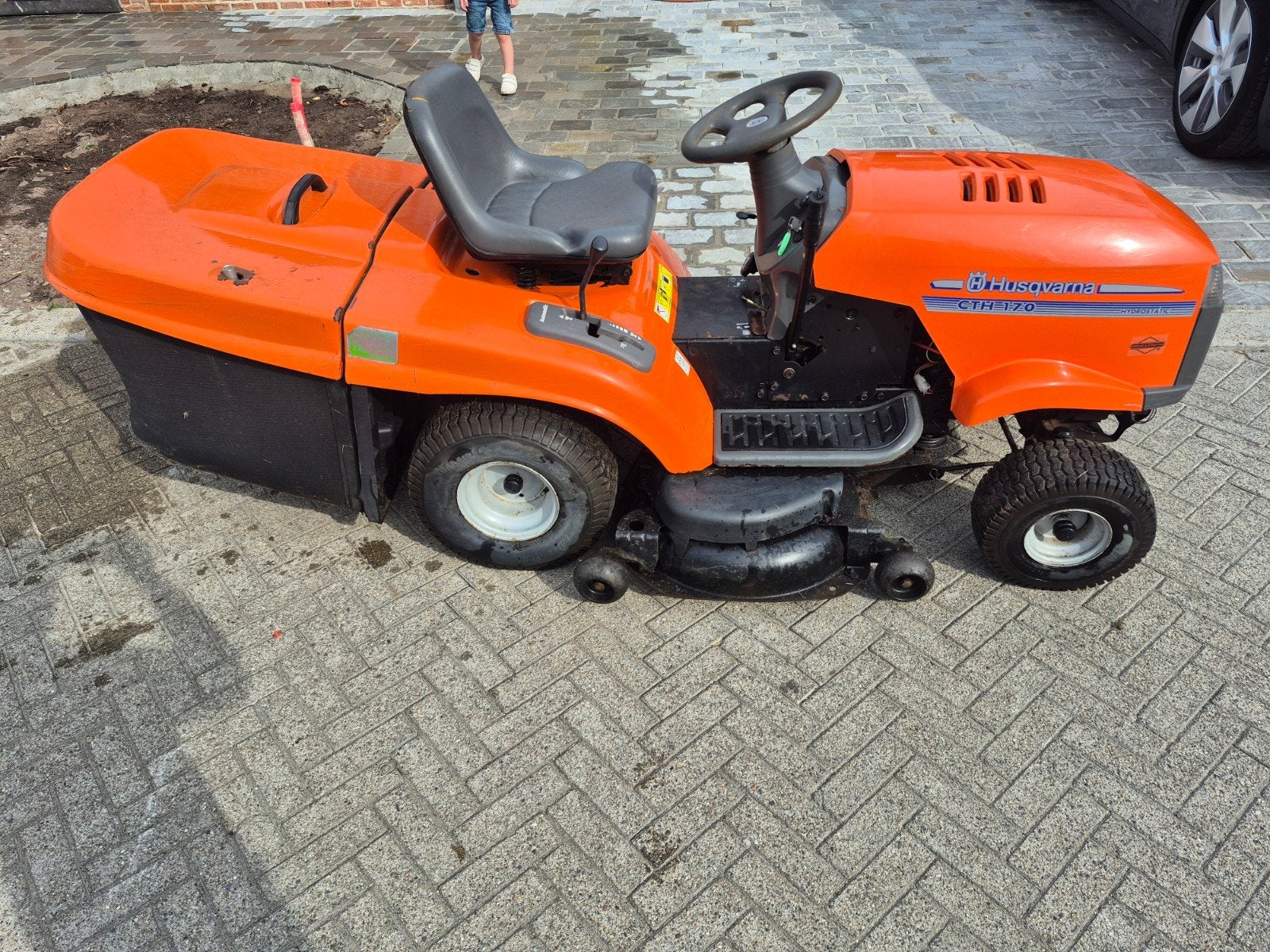 husqvarna zitmaaier, Ophalen