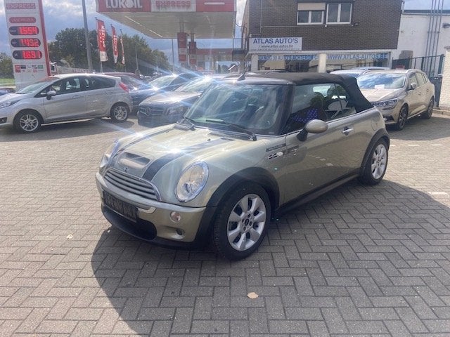 Mini Cooper S Cabrio Side Walk! Airco Leer PDC Cruise ALU!, Auto's, 4 cilinders, Cabriolet, 1600 cc, Beige
