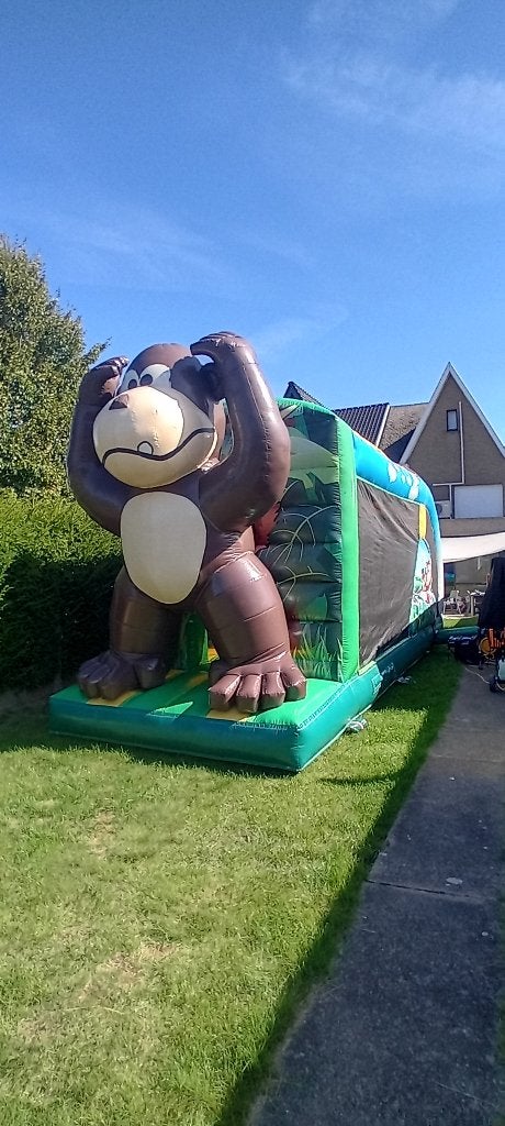 Springkasteel gorilla 8m50, Enlèvement, Utilisé