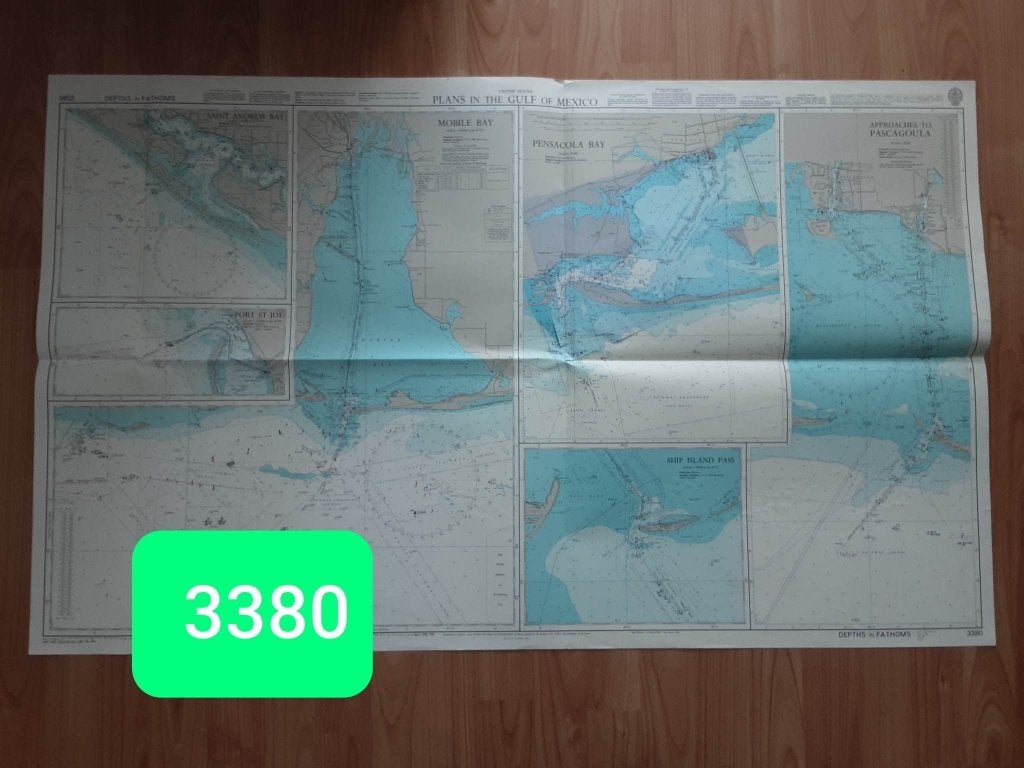 Zeekaarten met vaarroutes (deel 4), Ophalen of Verzenden, Gebruikt, Kaart, Foto of Prent