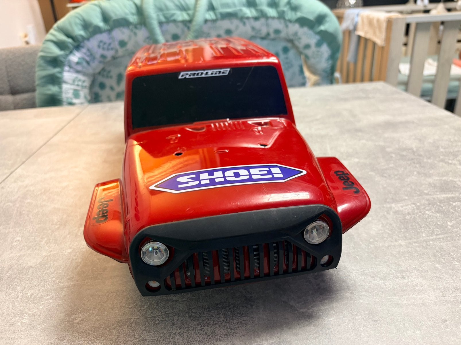 Traxxas trx4 Jeep body incl verlichting izgs, Enlèvement ou Envoi, Comme neuf, Électro, Pièce