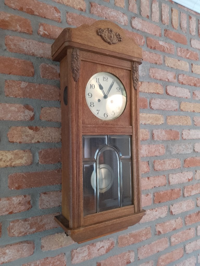 KIENZLE Horloge, régulateur ancien (+/- 1920), Ophalen, Gebruikt, Wandklok
