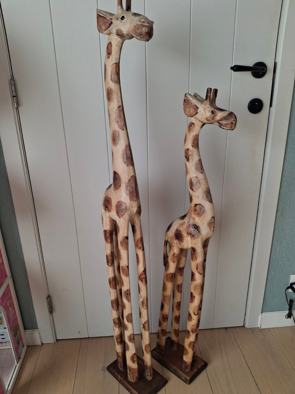 2 giraffen, Ophalen