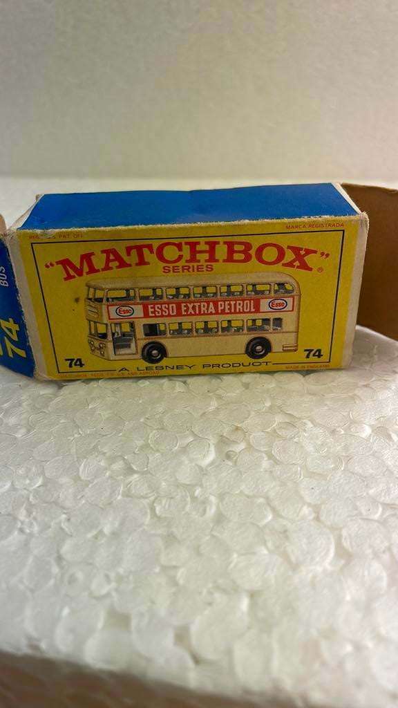 Matchbox 74 Daimler bus doosje, Ophalen of Verzenden, Zo goed als nieuw, Matchbox