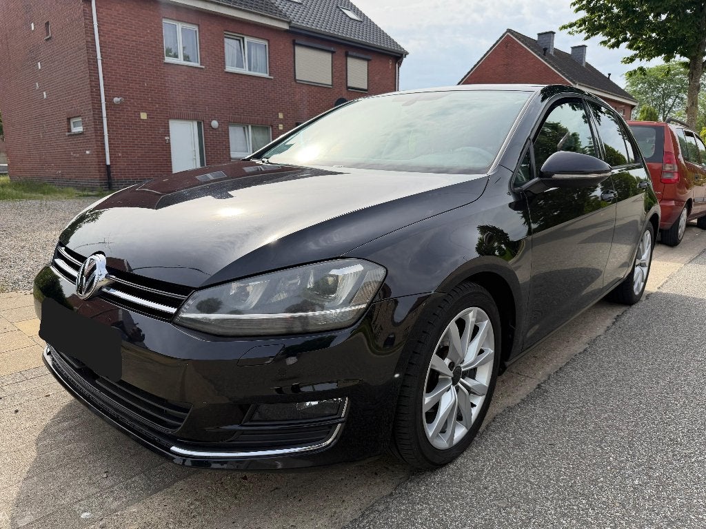 Volkswagen Golf 1.6 CR TDi DSG Leder GPS Camera Gekeurd vvk, Auto's, Euro 5, Zwart, Bruin, 5 deurs