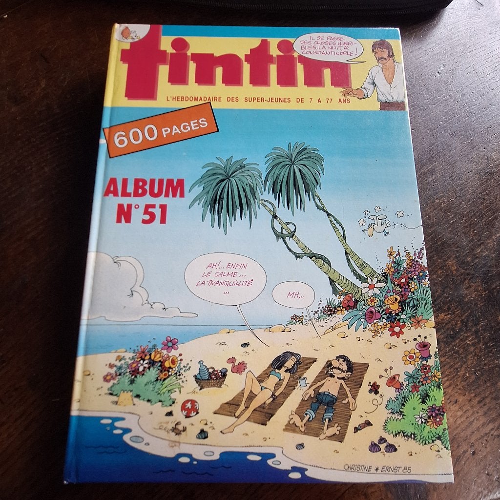 reliure éditeur tintin no 51 1985, Une BD, Utilisé, Divers auteurs, Envoi