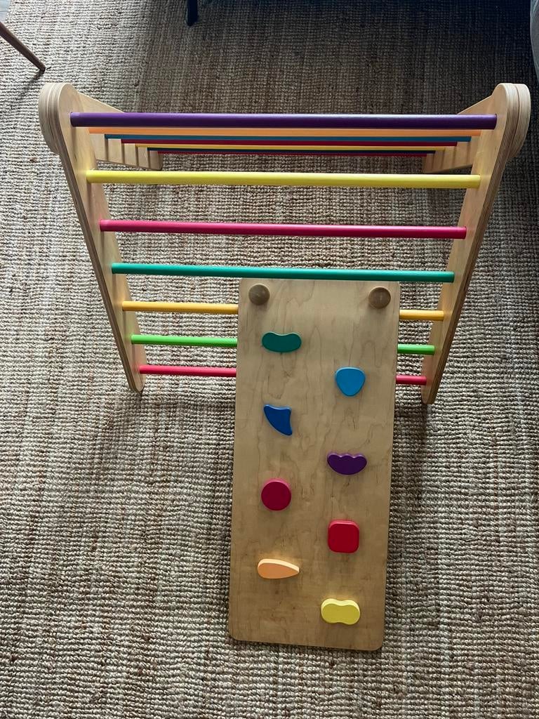 LEG&GO Zweedse Muur en Driehoek Klim Set 2in1 Montessori, Ophalen, Zo goed als nieuw