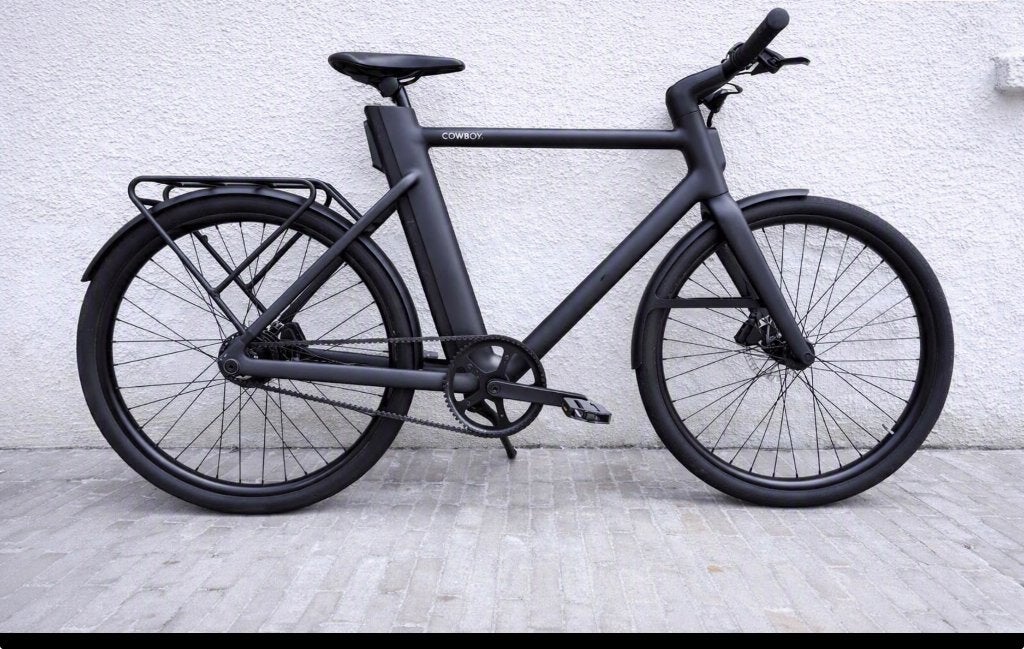 Elektrische herenfiets Cowboy classic zwart, Ophalen, Gebruikt, 50 km per accu of meer, 55 tot 59 cm