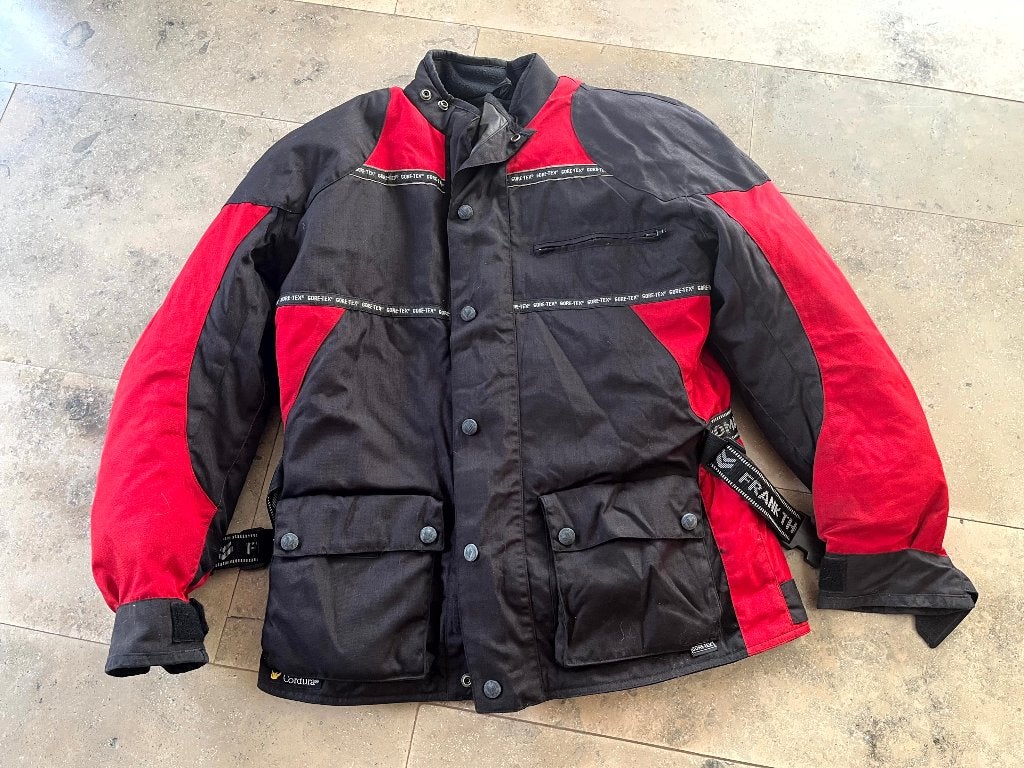 Frank Thomas Gore-Tex motorjas maat L – Cordura – zwart/rood, Motoren, Kleding | Motorkleding, Ophalen of Verzenden, Tweedehands