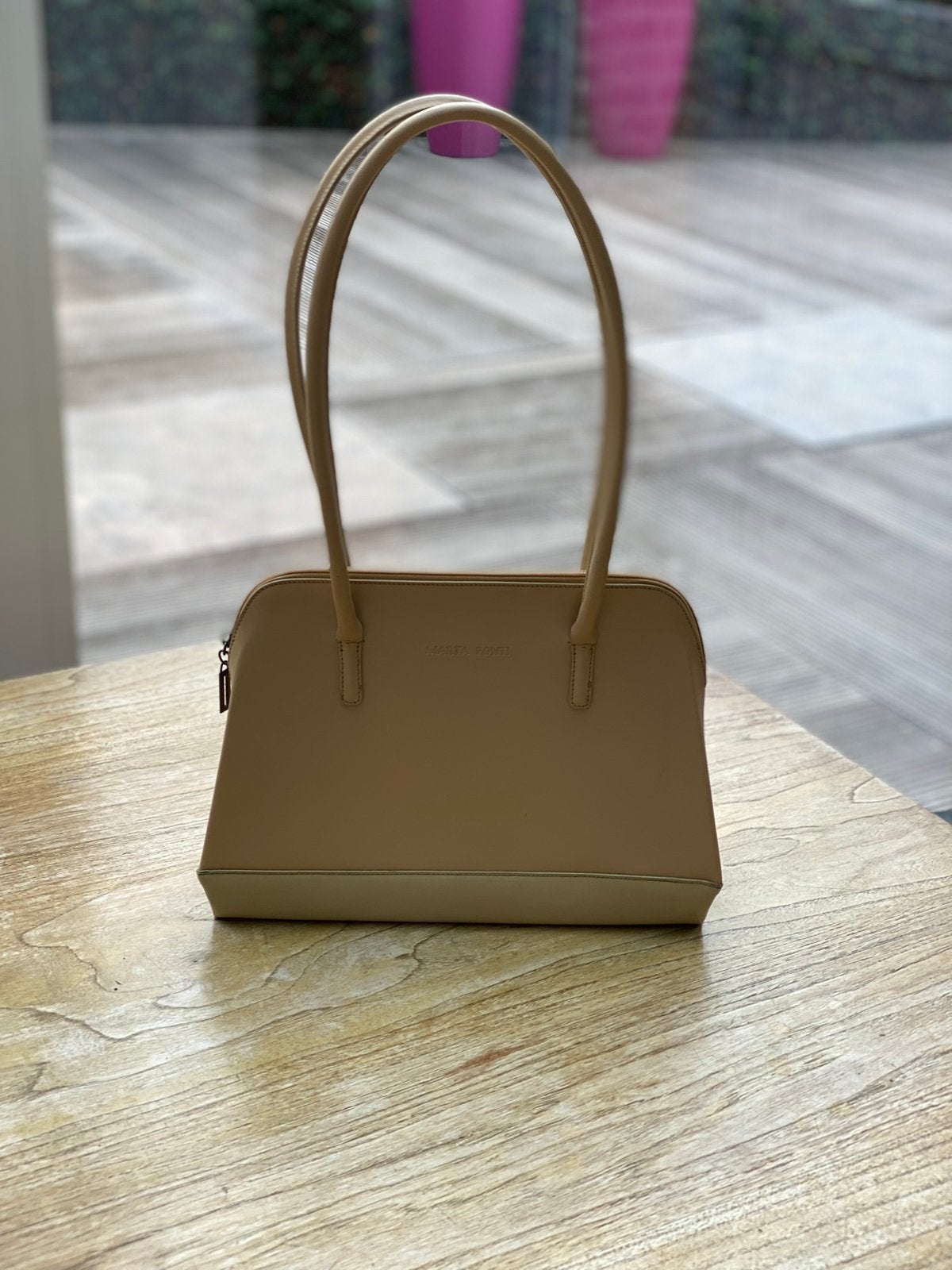 Handtas Marta Ponti, Bijoux, Sacs & Beauté, Sacs | Sacs Femme, Enlèvement ou Envoi, Utilisé, Beige, Sac à main
