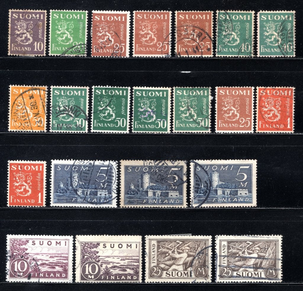 FINLANDE Lot 1930 estampillé, Envoi, Finlande, Affranchi