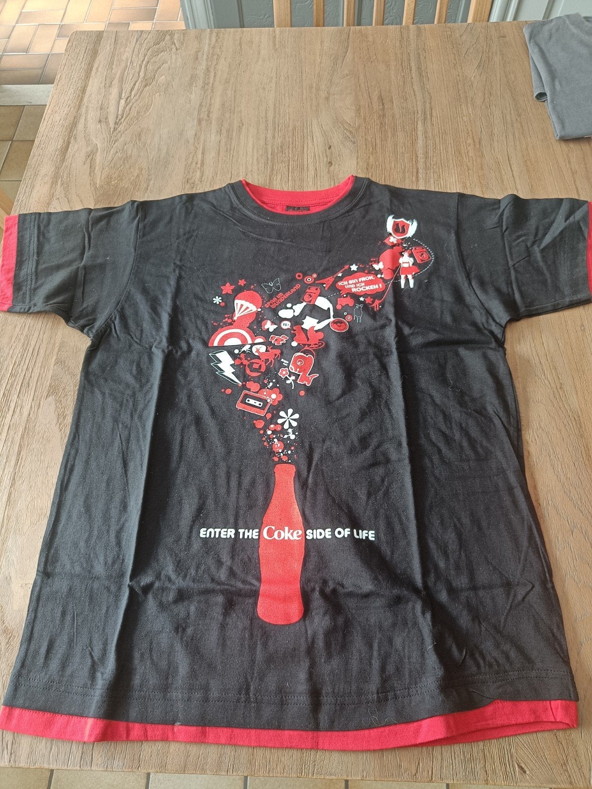 Zwart Coca Cola t-shirt L, Ophalen, Zwart