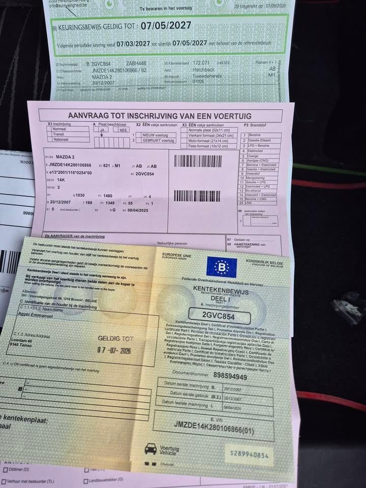 Mazda 2 1.3 benzine 2008 bj 172300 km, Auto's, 4 cilinders, Particulier, Euro 4, 5 zetels