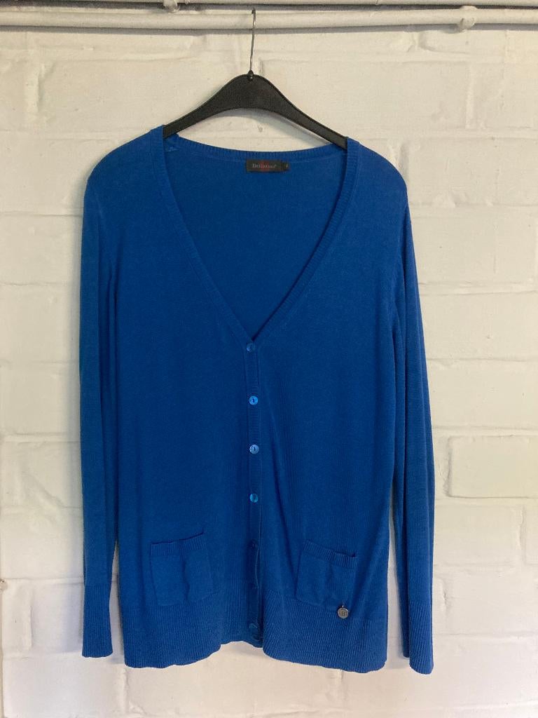 Blauwe cardigan, Bellisimo, maat : Medium, Taille 38/40 (M), Enlèvement ou Envoi, Comme neuf, Bellisimo