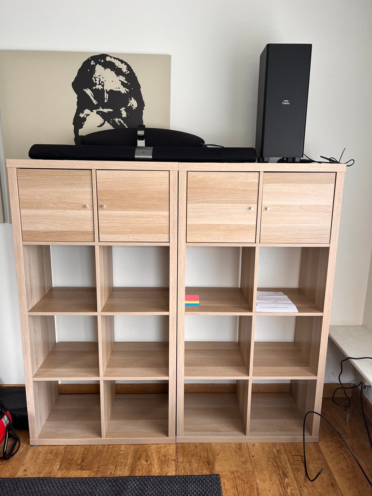 2x IKEA KALLAX Kast (77x147 cm) met deurtjes – Complete set, Maison & Meubles, Enlèvement, Comme neuf