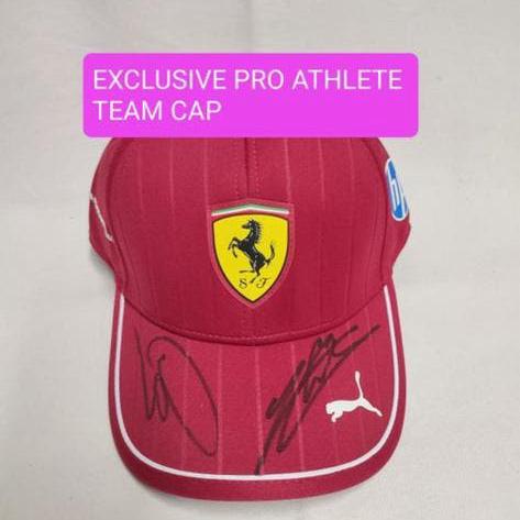Ferrari cap - signed Leclerc Hamilton, Verzamelen, Automerken, Motoren en Formule 1, Nieuw, Formule 1, Ophalen of Verzenden