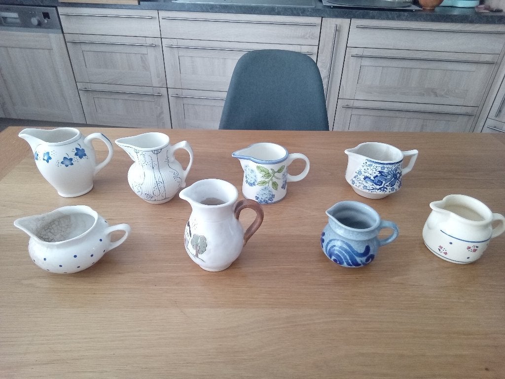 Lot de 8 pots au lait, Enlèvement
