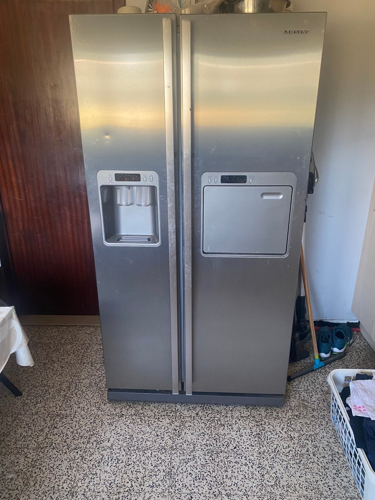 Amerikaanse koel en diepvries combinatie, Elektronische apparatuur, Koelkasten en IJskasten, Ophalen, 150 tot 200 liter, Gebruikt