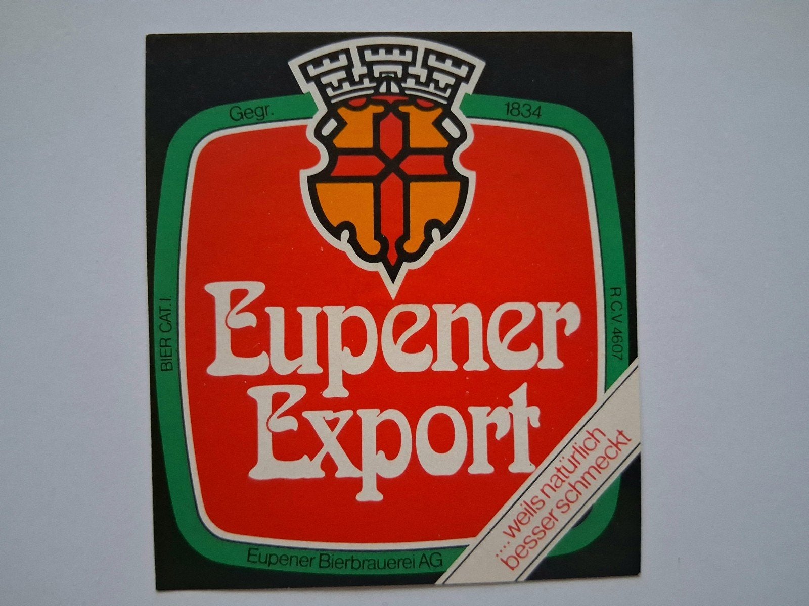 bieretiket Belgie Eupener Bierbrauerei Eupen : Export, Collections, Envoi, Utilisé, Autres types, Autres marques