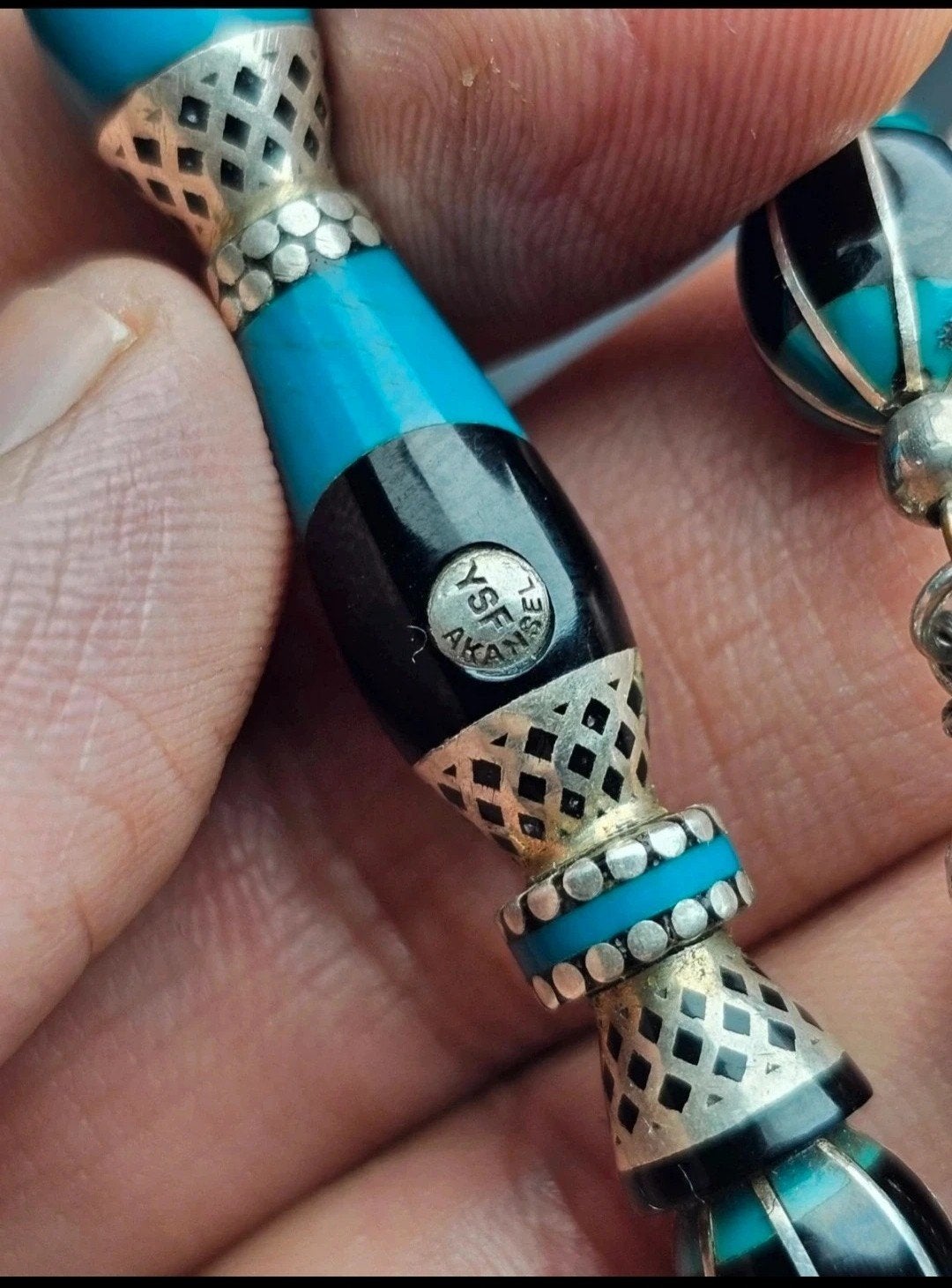 Tesbih – Erzurum Oltu Steen – Zilver 925 – Yusuf Akansel, Handtassen en Accessoires, Overige Accessoires, Ophalen of Verzenden