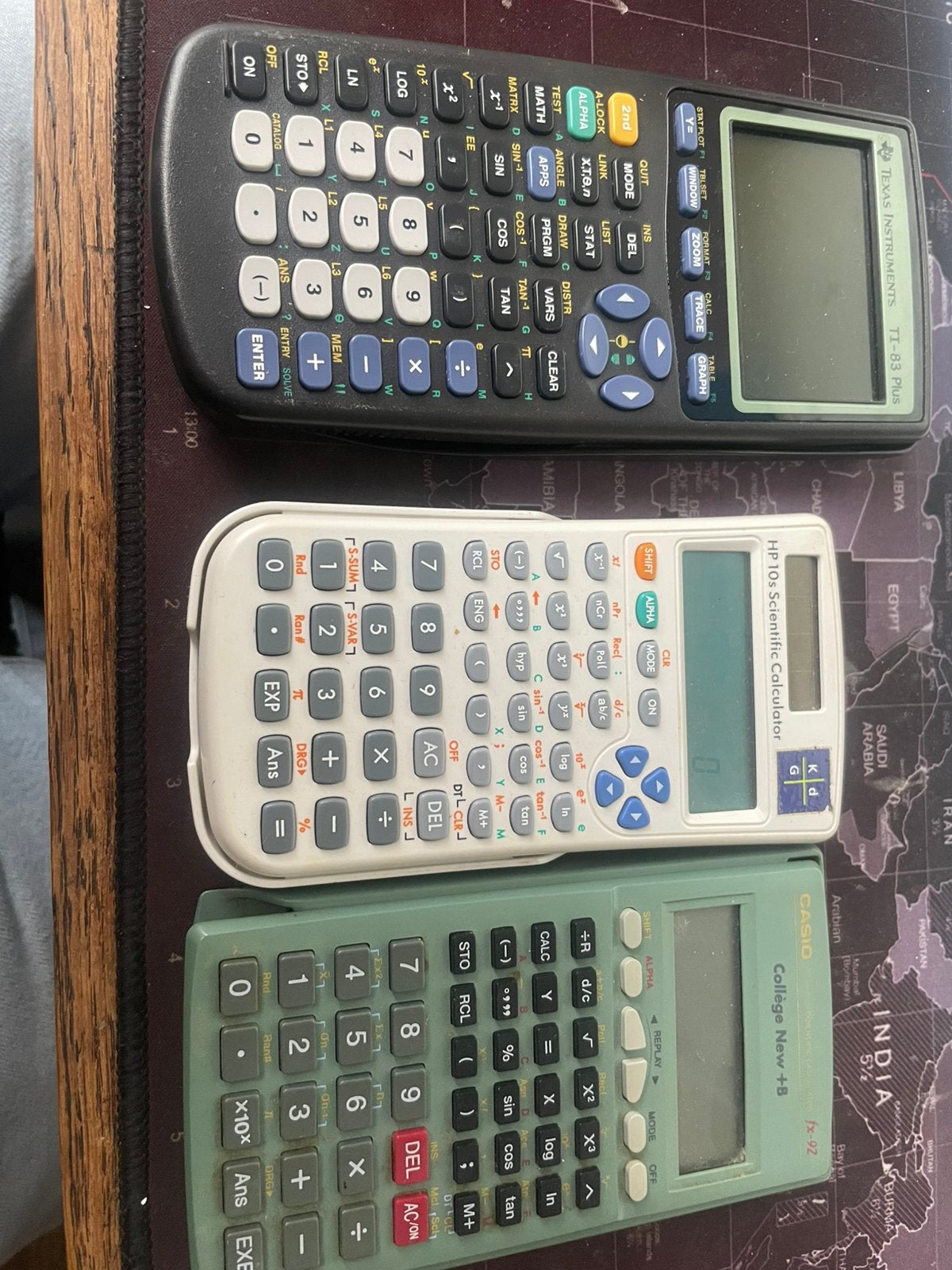 Ti 83plus , HP10s.  , casio FX 92, Ophalen, Zo goed als nieuw