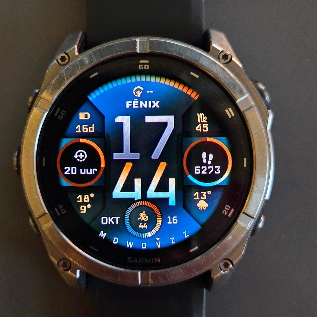 Garmin Fēnix 8 - 51 mm, amoled, titanium, Handtassen en Accessoires, Ophalen, Gebruikt, Stappen, Garmin fenix 8 amoled