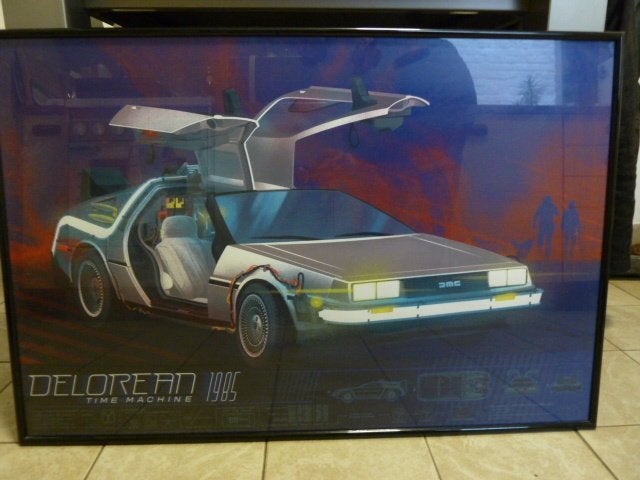 Poster Back To The Future "The Delorean" MONDO 289/325, Enlèvement, Comme neuf, Film, Affiche