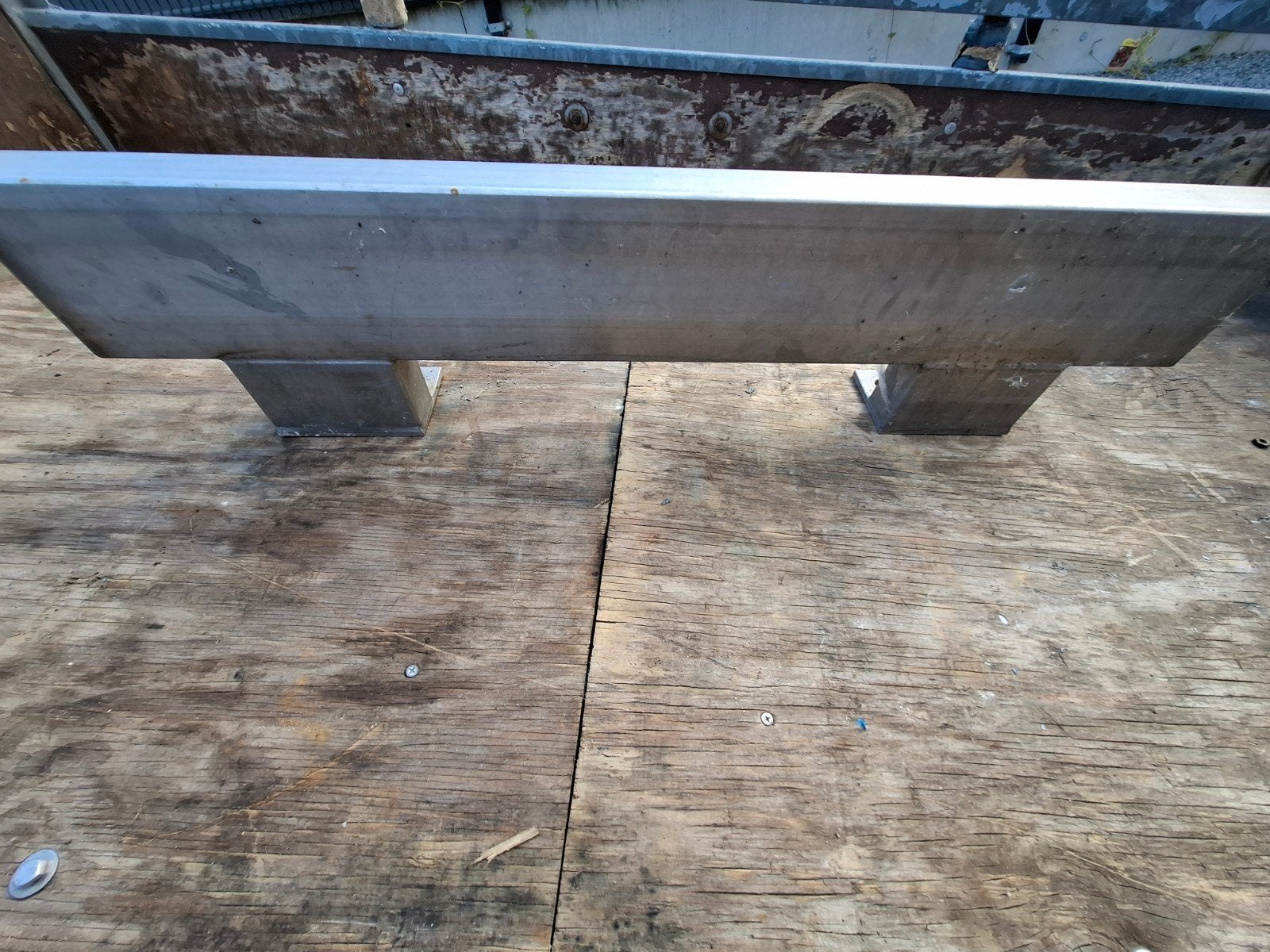 Rail de butée de sécurité / Butoir de protection en INOX (1m, Bricolage & Construction, Enlèvement