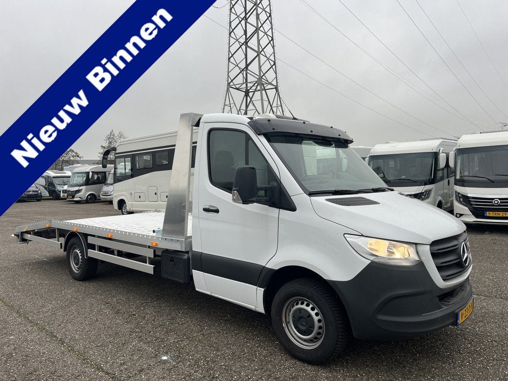 Mercedes-Benz Sprinter 317 1.9 CDI Automaat L3 RWD Luchtveri, Autos, Camionnettes & Utilitaires, Euro 6, 2 places, 328 g/km, Noir